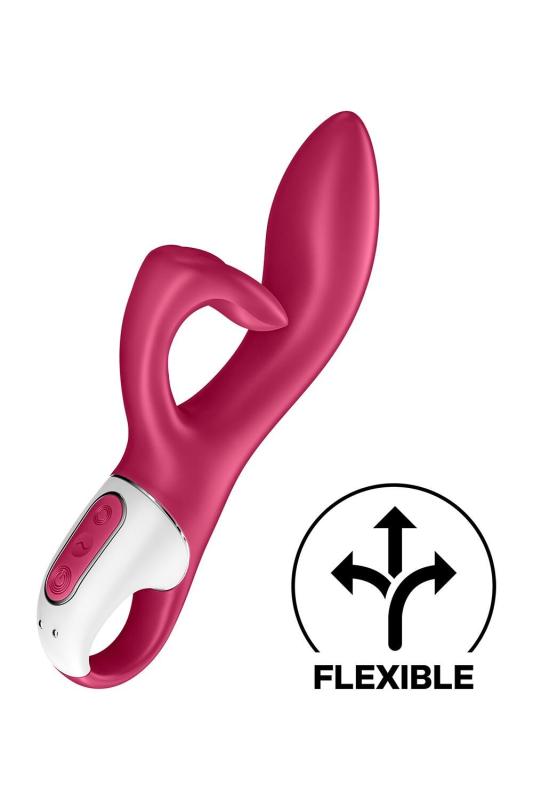 SO6285 Вибратор кролик с тройным отростком Satisfyer Embrace me Berry, 2 мотора, диаметр 3,6 см