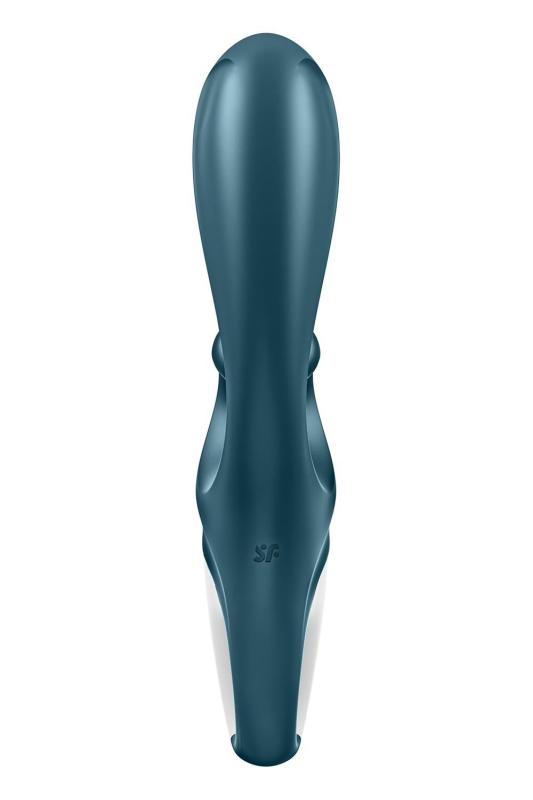 SO6273 Смарт вибратор кролик Satisfyer Hug Me Bluegrey, 2 мотора, диаметр 4,2см, широкая клиторальная часть