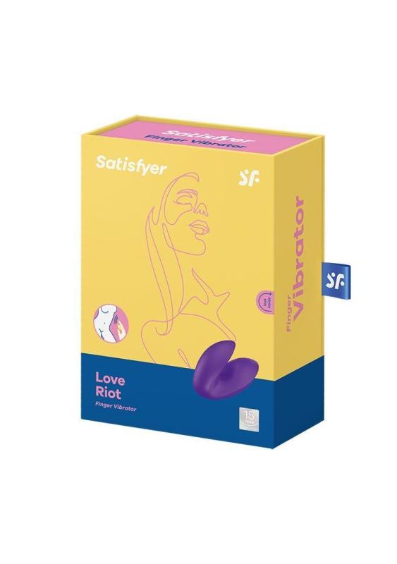 SO7789 Вибратор на палец Satisfyer Love Riot Purple, 12 вариантов использования