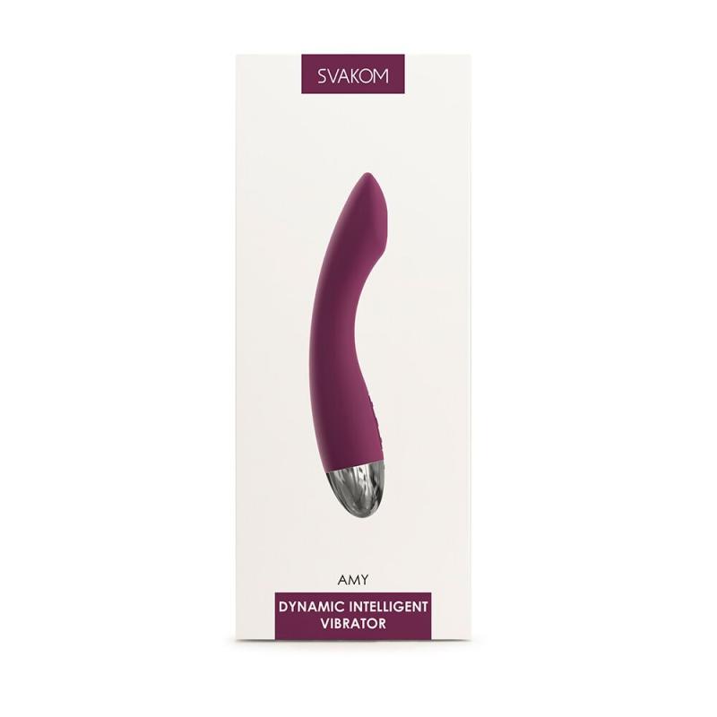 SO4822 Вибратор для точки G с интеллектуальным режимом Svakom Amy Violet