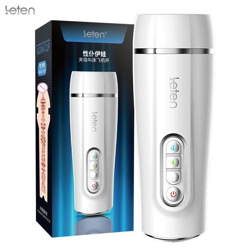 SO1714 Интеллектуальный мастурбатор Leten EVA с вибрацией, автоматическим сжатием и голосом