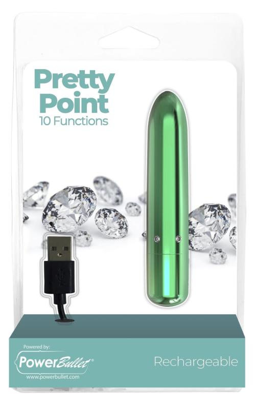 SO5567 Вибропуля PowerBullet - Pretty Point Rechargeable Bullet Teal