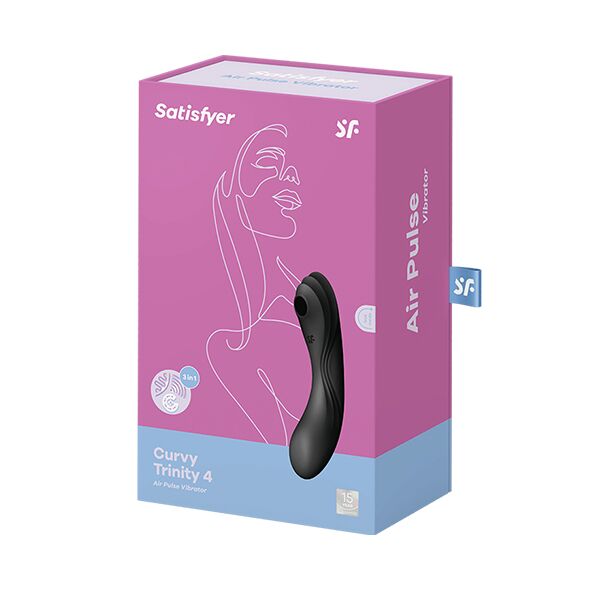 SO6119 Вакуумный стимулятор с вибрацией Satisfyer Curvy Trinity 4 Black