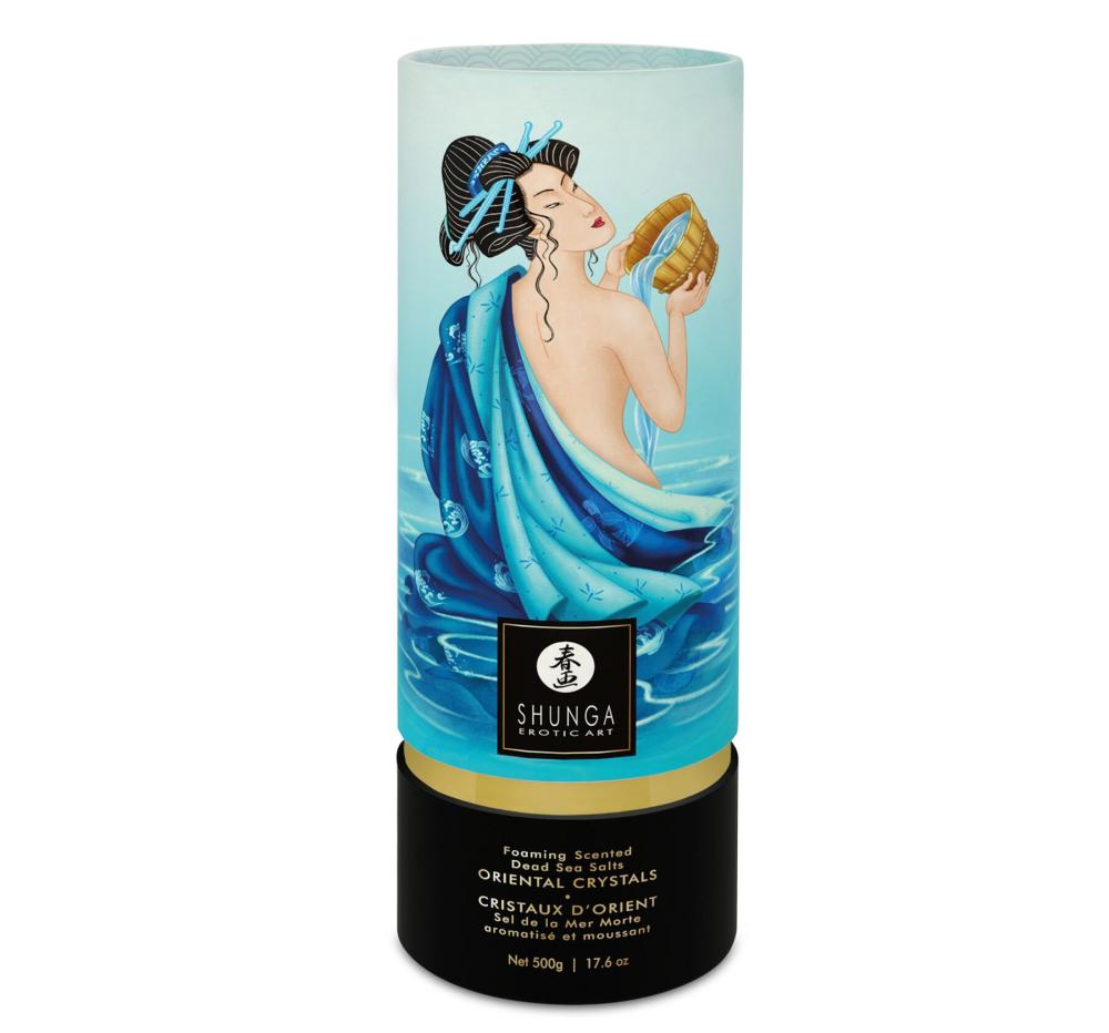 SO6894 Пенящаяся соль для ванны Shunga Dead Sea salt Oriental Crystals — Ocean Temptations (500 г), соль Ме