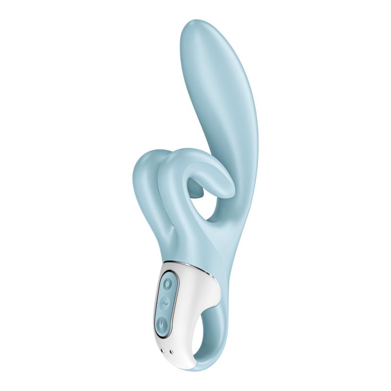 SO7777 Вибратор-кролик Satisfyer Touch Me Blue, двойной отросток, 3 мощных мотора