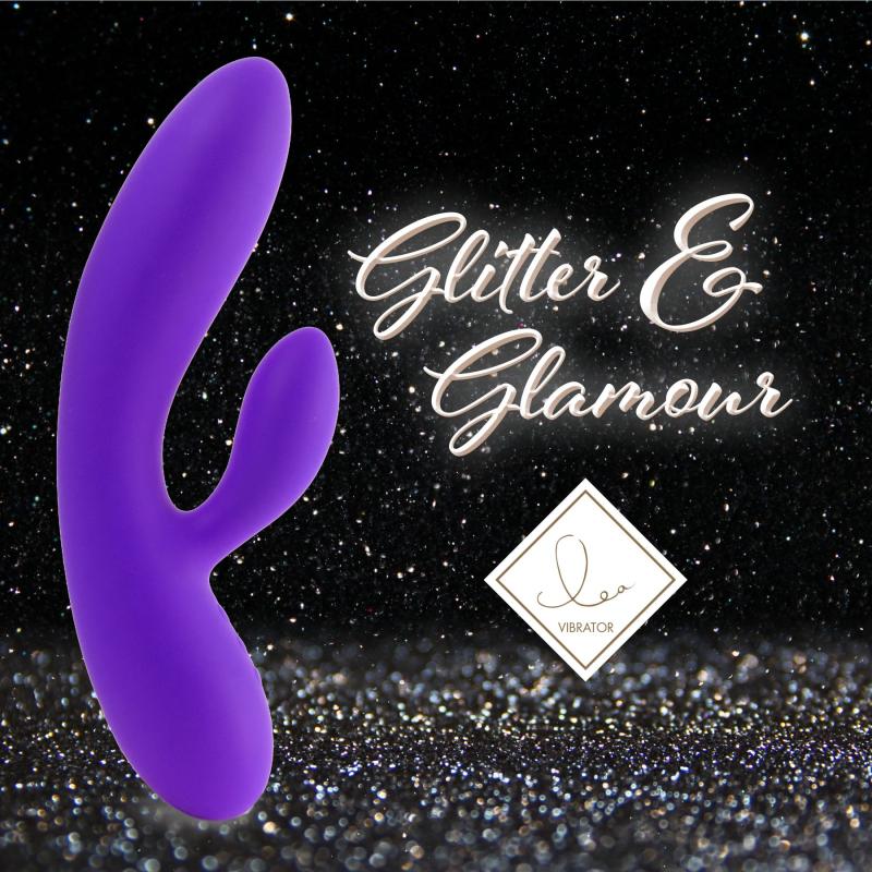 SO4431 Гибкий вибратор кролик с двумя моторами FeelzToys Lea Rabbit Vibrator Medium Purple