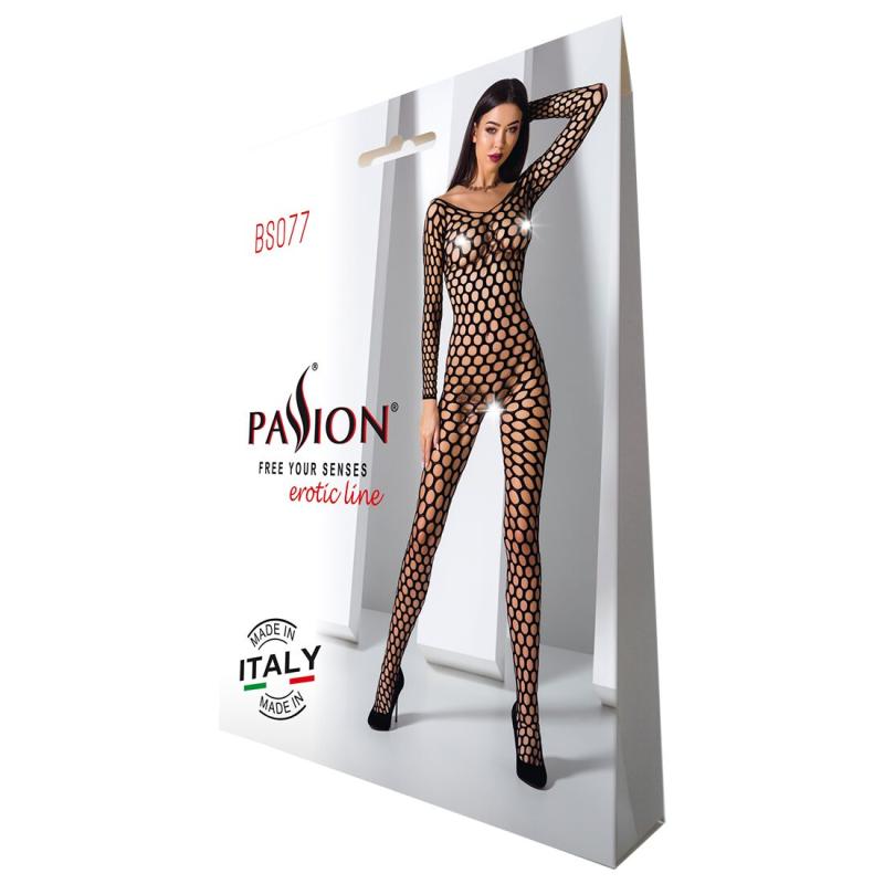 SO4156 Бодистокинг с крупной сеткой Passion BS077 black