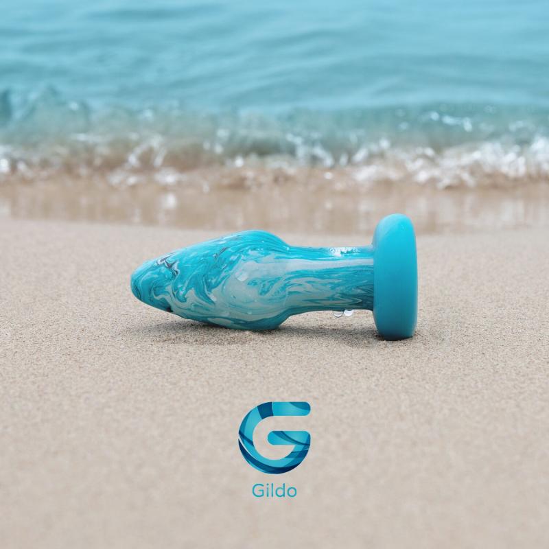 SO8895 Стеклянная анальная пробка Gildo - Ocean Curl Glass Butt plug