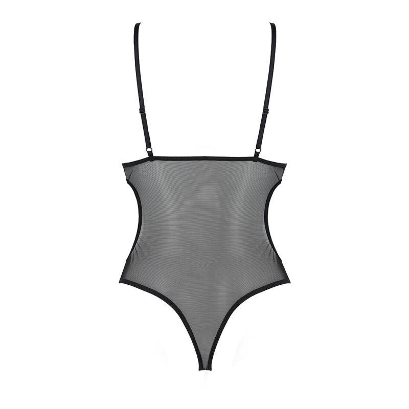 SO5755 Боди с ажурным лифом Christa Body black XXL/XXXL — Passion