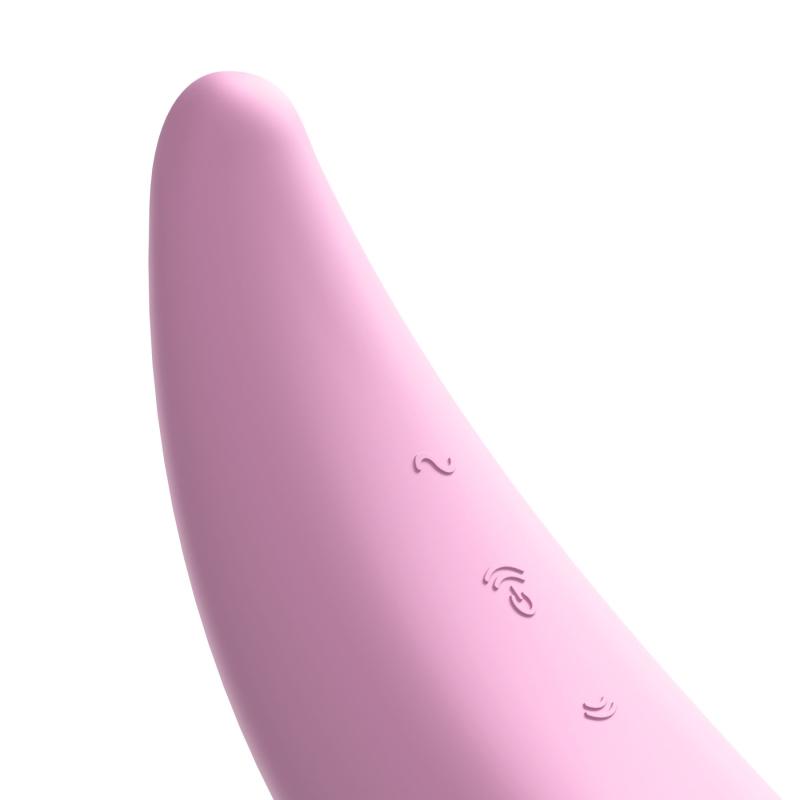 SO3893 Мощный вакуумный клиторальный стимулятор Satisfyer Curvy 3+ с управлением через интернет