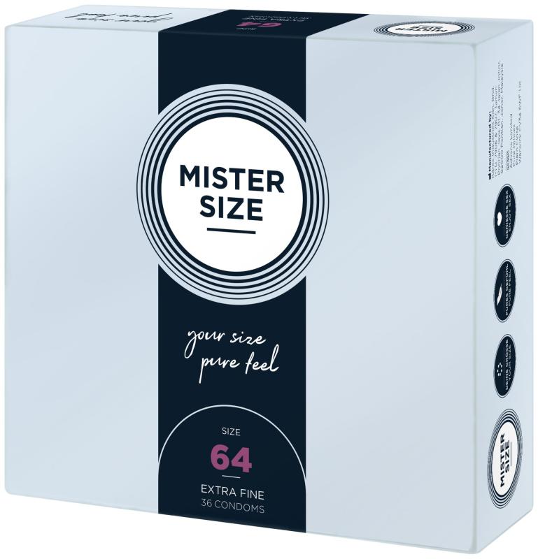SO8054 Презервативы Mister Size - pure feel - 64 (36 condoms), толщина 0,05 мм
