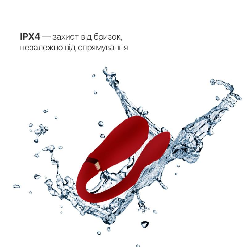 SO6670 Смартвібратор для пар Zalo — Fanfan Bright Red