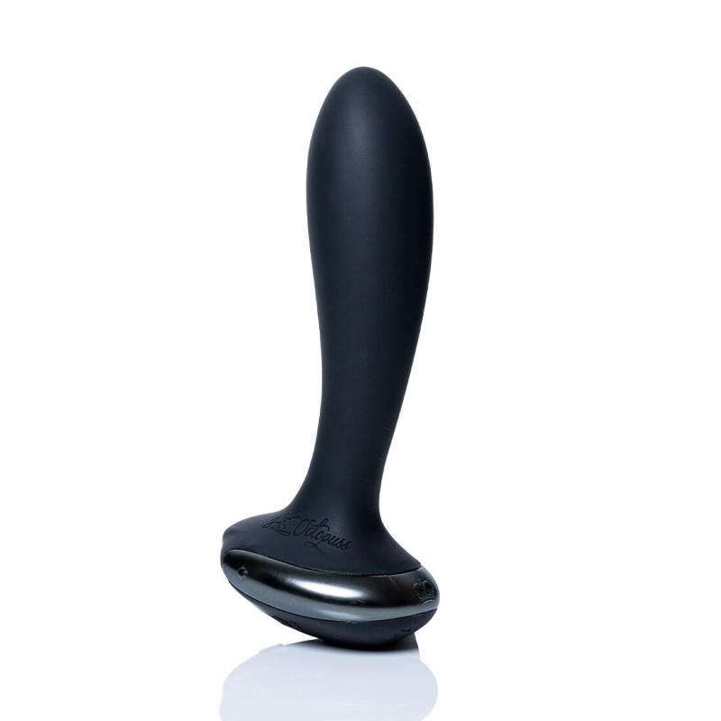 SO8729 Анальная вибропробка Hot Octopuss PleX with flex, Treble and Bass Technology, 2 мотора, пульт ДУ