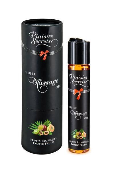 SO1839 Массажное масло Plaisirs Secrets Exotic Fruits (59мл) с афродизиаками съедобное, подарочная упаковка