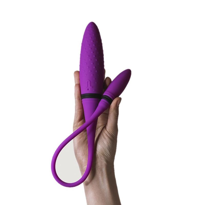 AD108216 Вибратор двусторонний Adrien Lastic AD-2 с пультом LRS