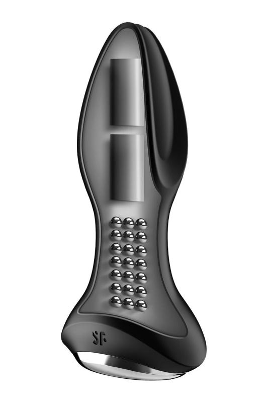 SO6279 Анальная смарт вибропробка с жемчужным массажем Satisfyer Rotator Plug 2+ Black