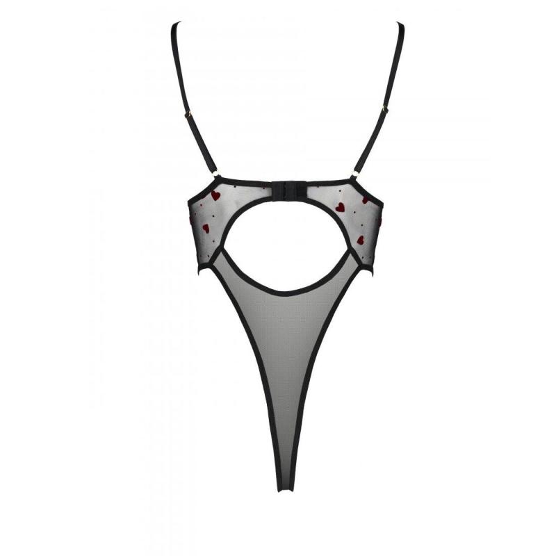 SO4755 Эротическое боди с рисунком LOVELIA BODY black XXL/XXXL - Passion