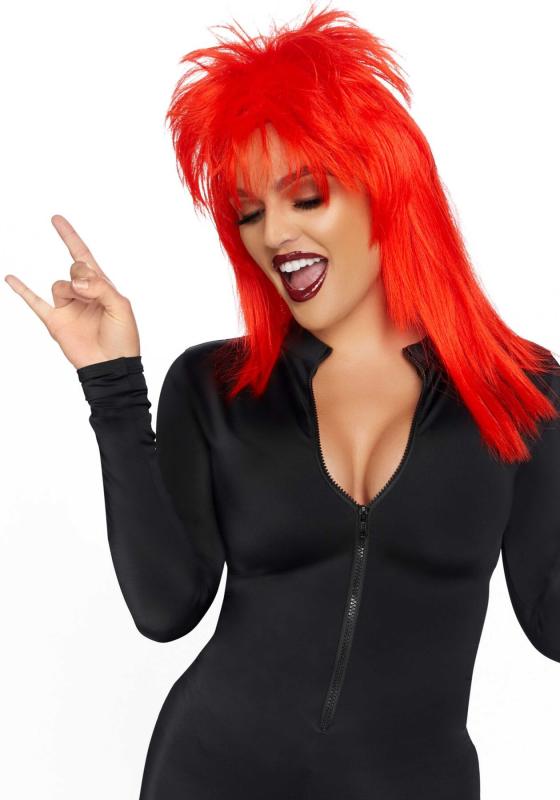 SO7939 Парик рок-звезды Leg Avenue Unisex rockstar wig Red, унисекс, 53 см
