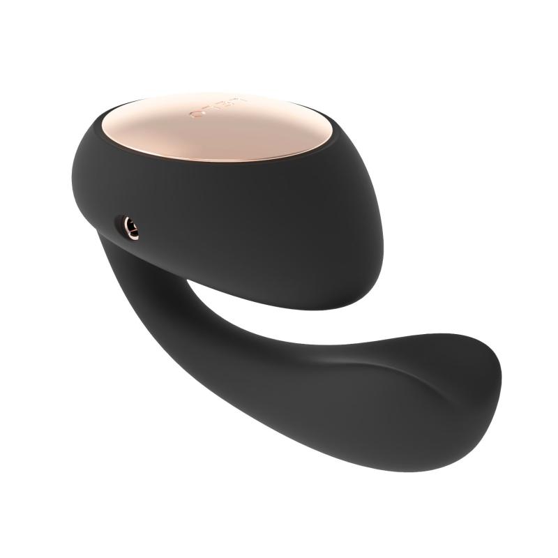 SO8076 Смарт-вибратор LELO Ida Wave Black, вагинально-клиторальный, технология WaveMotion, 2 мотора