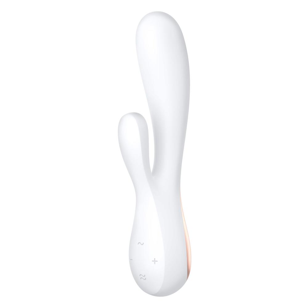SO3901 Смарт вибратор-кролик Satisfyer Mono Flex White, 2 мотора, управление через интернет