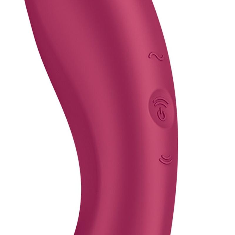 SO8407 Вакуумный стимулятор с вибрацией Satisfyer Curvy Trinity 1 Red, игрушка 3в1