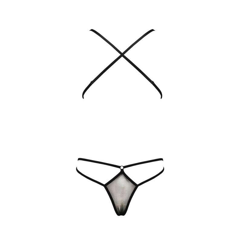 PS26003 Боди монокини с декольте ERZA BODY black XXL/XXXL - Passion