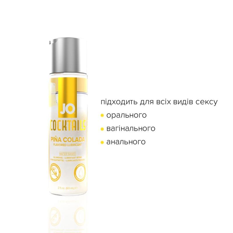 SO6158 Лубрикант на водной основе System JO Cocktails - Pina Colada без сахара, растительный глицерин 60 мл