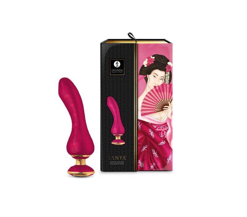 SO6903 Вибратор для точки G Shunga Sanya Raspberry, гибкий ствол