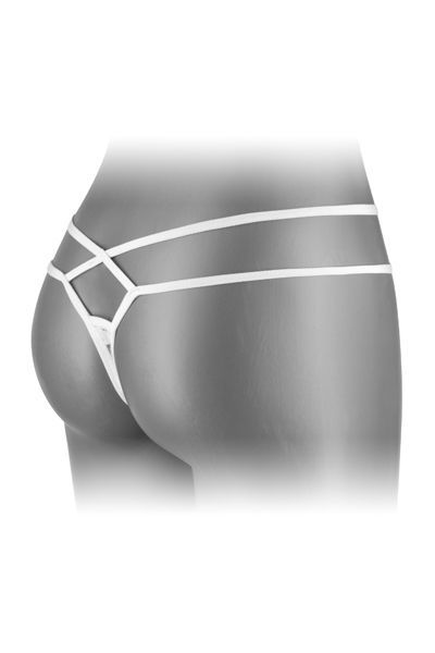 SO2255 Трусики-стринги Fashion Secret MYLENE White с двойной линией бедра