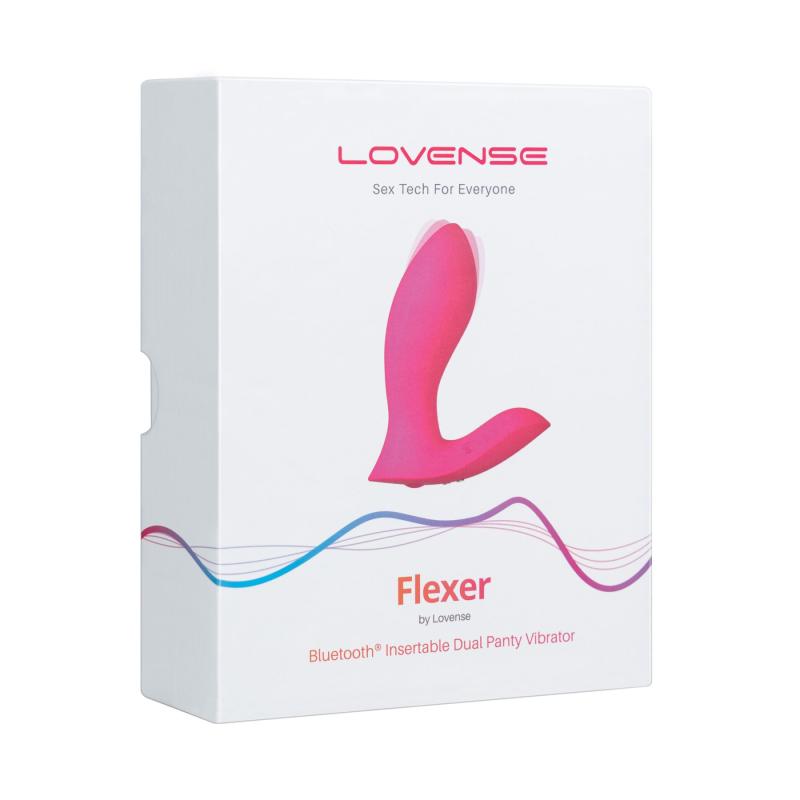 SO7485 Смарт-вибратор в трусики Lovense Flexer, манящее движение + вибрация, стимуляция клитора и точки G