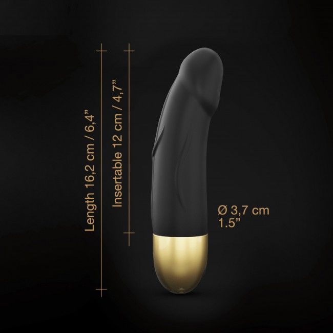SO3565 Вибратор Dorcel Real Vibration S Gold 2.0, диам 3,7см, перезаряжаемый, для точки G