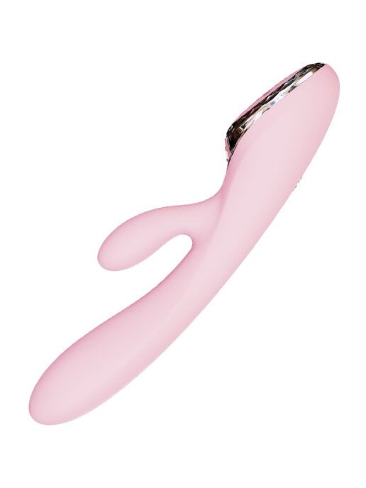 SO4955 Вибратор-кролик с надувающейся головкой KISTOY A-King, LED-экран