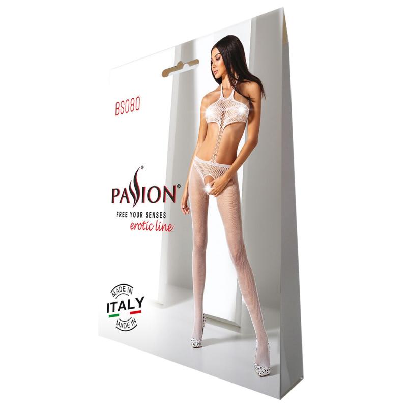 SO4731 Открытый бодистокинг Passion BS080 white