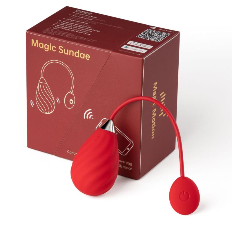 SO4469 Смарт-виброяйцо Magic Motion Sundae Red