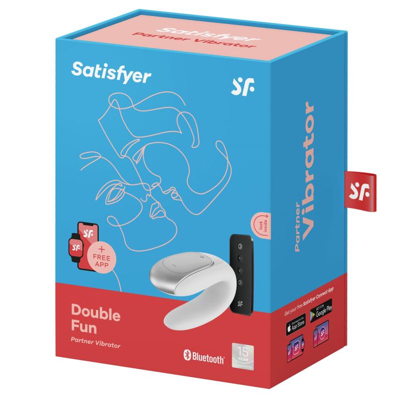 SO5057 Смарт-вибратор для пар Satisfyer Double Fun (White) с пультом ДУ