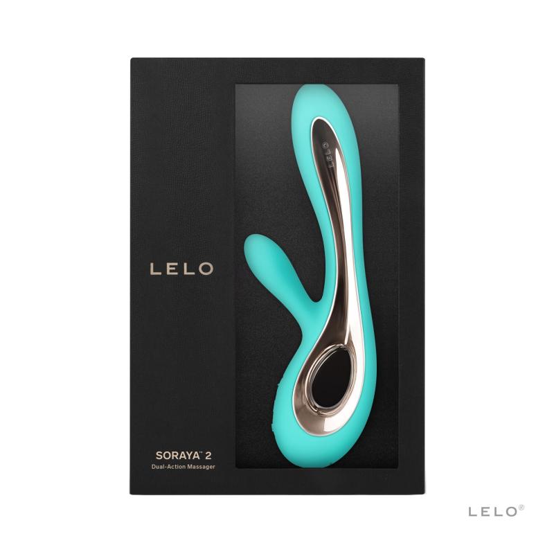 SO8110 Вибратор-кролик LELO Soraya 2 Aqua, 12 режимов вибрации, до 4 часов работы