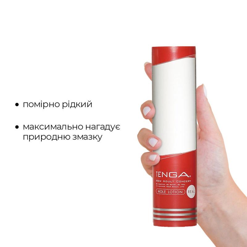 TLH-002 Лубрикант стандартной консистенции Tenga Hole Lotion Real (170 мл) на водной основе, универсальный