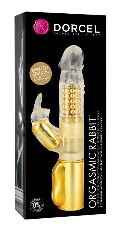 MD1090 Вибратор-кролик Dorcel Orgasmic Rabbit Gold с жемчужным массажем