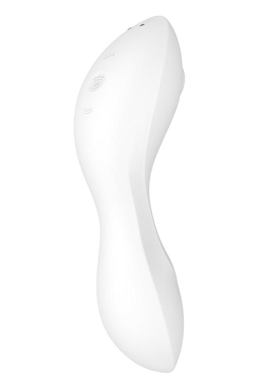 SO6725 Вакуумный смарт-стимулятор с вибрацией Satisfyer Curvy Trinity 5 (White), управление со смартфона