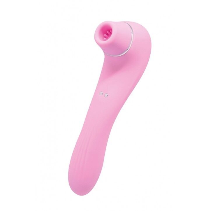 SO7409 Вакуумный стимулятор с вибрацией Wooomy Smoooch Pink Clitoral Suction & Vibration, 10х2 режимов