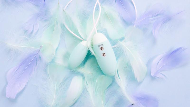 SO3621 Вакуумный стимулятор с виброяйцом 2-в-1 KISTOY Miss VV Cyan