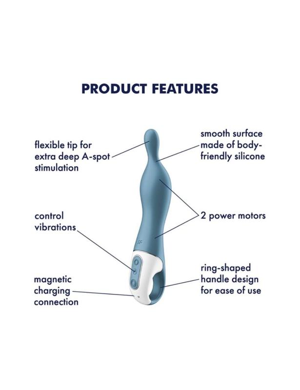 SO6123 Вибратор для точки А Satisfyer A-Mazing 1 Blue