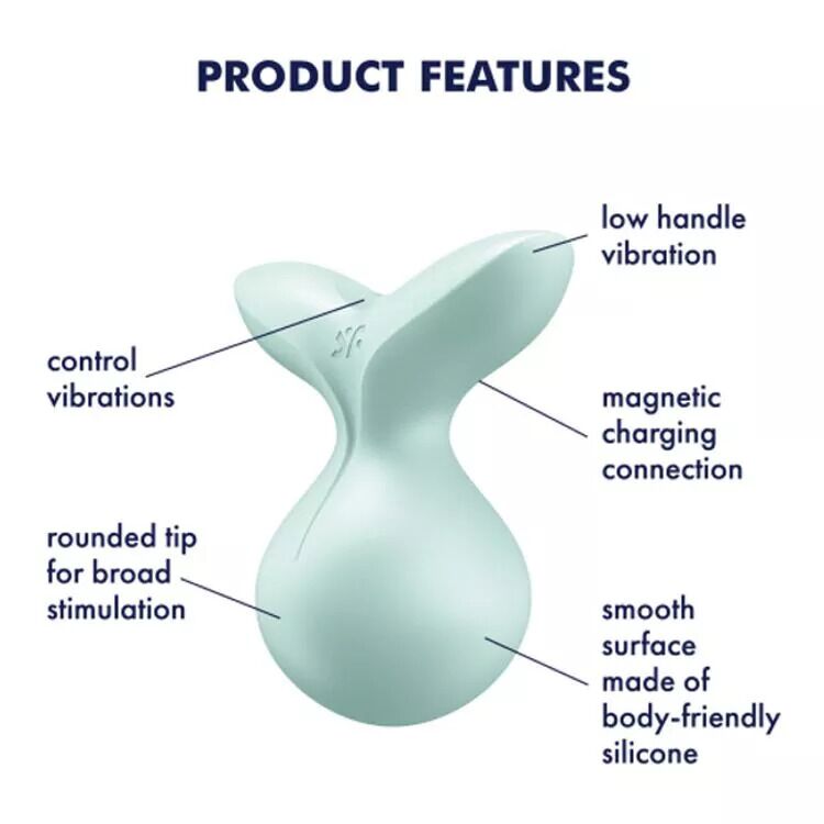 SO7786 Мини-вибромассажер Satisfyer Viva la Vulva 3 Mint