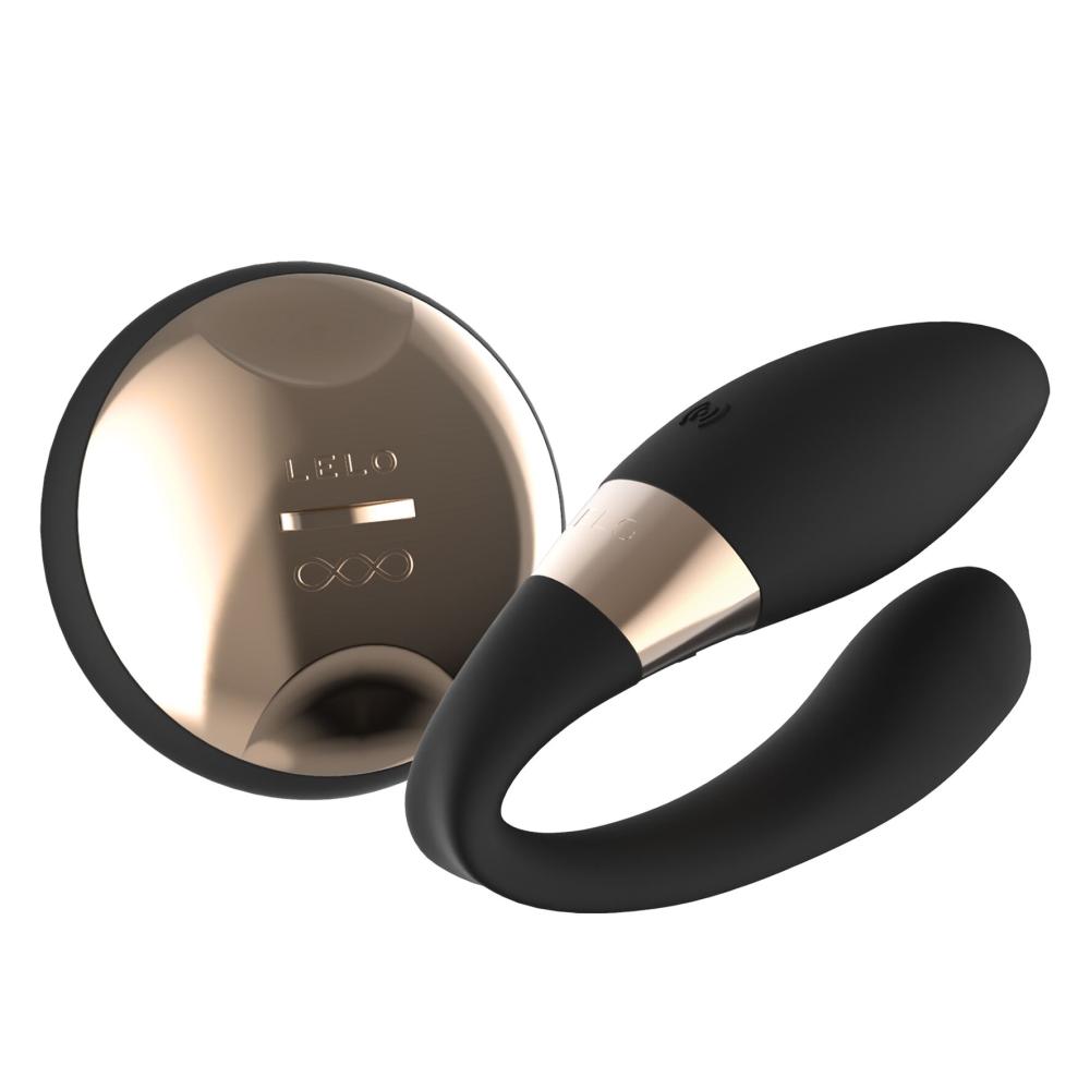 SO8117 Вибратор для пар LELO Tiani Duo Black, 2 мотора, пульт ДУ