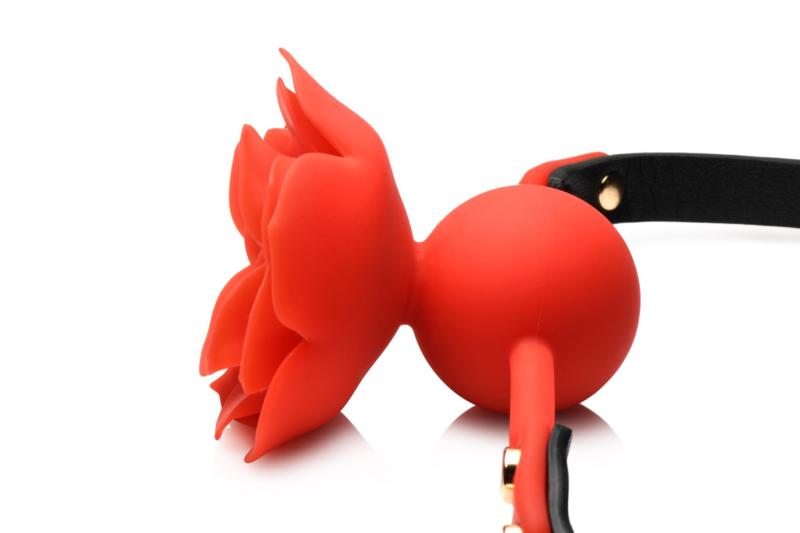SO8801 Кляп Master Series Blossom Silicone Rose Gag - Red