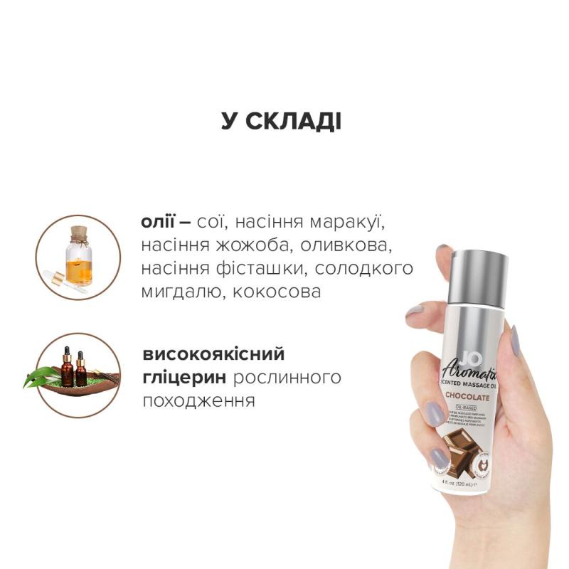 SO6767 Натуральна масажна олія System JO Aromatix — Massage Oil — Chocolate 120 мл