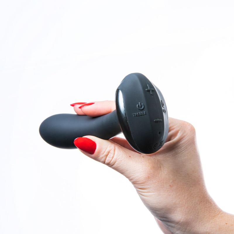 SO8729 Анальная вибропробка Hot Octopuss PleX with flex, Treble and Bass Technology, 2 мотора, пульт ДУ