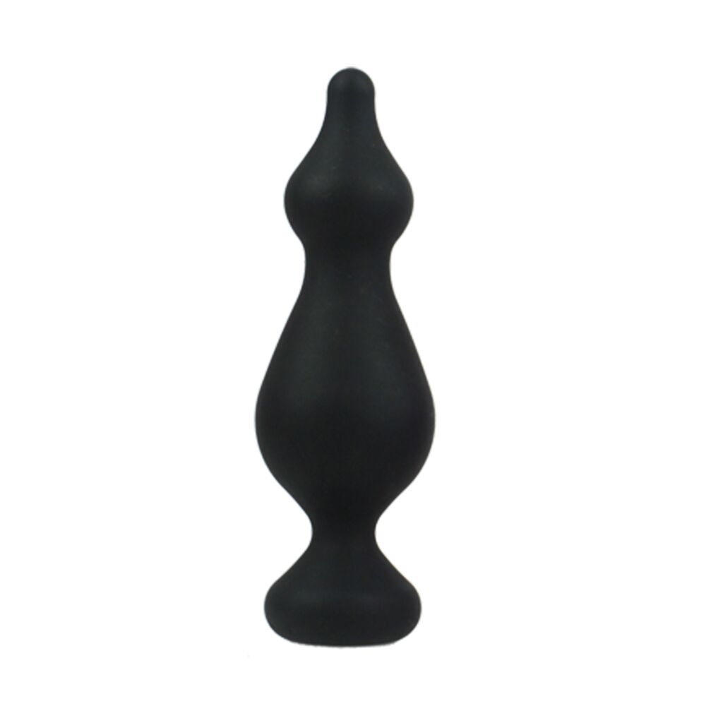 AD20269 Анальная пробка Adrien Lastic Amuse Big Black (L) с двумя переходами, макс. диаметр 4,4см