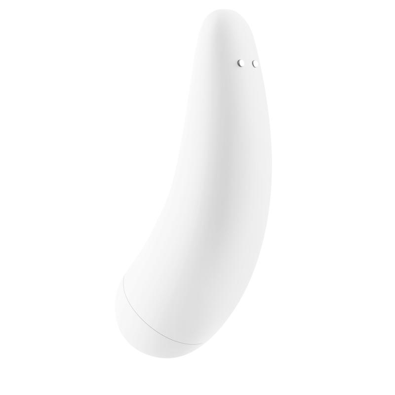 SO3783 Вакуумный клиторальный стимулятор Satisfyer Curvy 2+ White с управлением через интернет