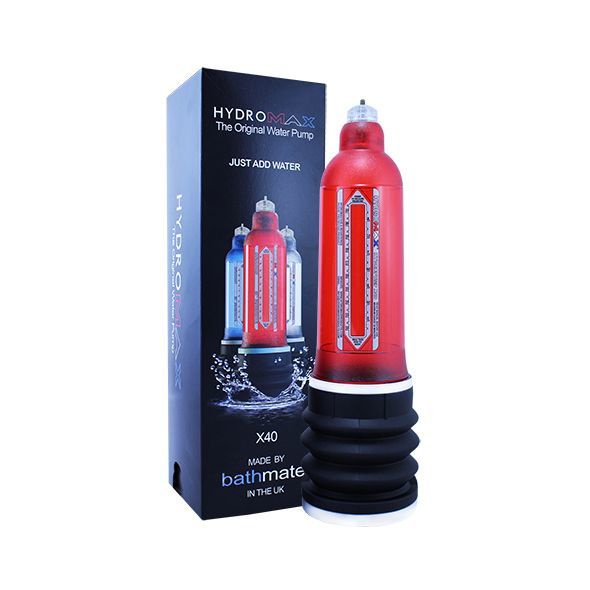 HM-40-BR Гидропомпа Bathmate Hydromax 9 Red (X40), для члена длиной от 18 до 23см, диаметр до 5,5см